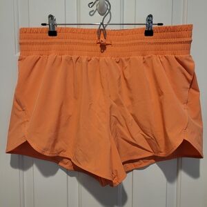 Women's Coral Pink Athletic Shorts